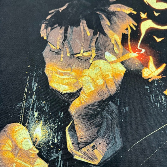 Juice Wrld 999 Up In Smoke Rap Graphic Hoodie Mens L Black Streetwear - Picture 7 of 12